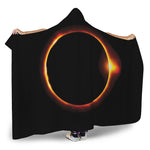 Total Solar Eclipse Print Hooded Blanket