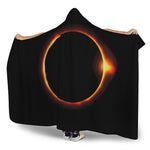 Total Solar Eclipse Print Hooded Blanket