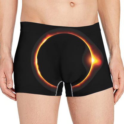 Total Solar Eclipse Print Men's Boxer Briefs