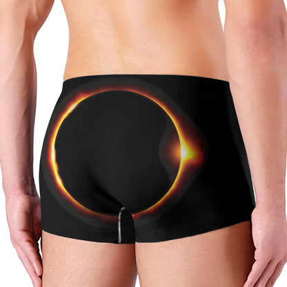 Total Solar Eclipse Print Men's Boxer Briefs