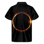 Total Solar Eclipse Print Men's Short Sleeve Shirt