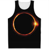 Total Solar Eclipse Print Men's Tank Top