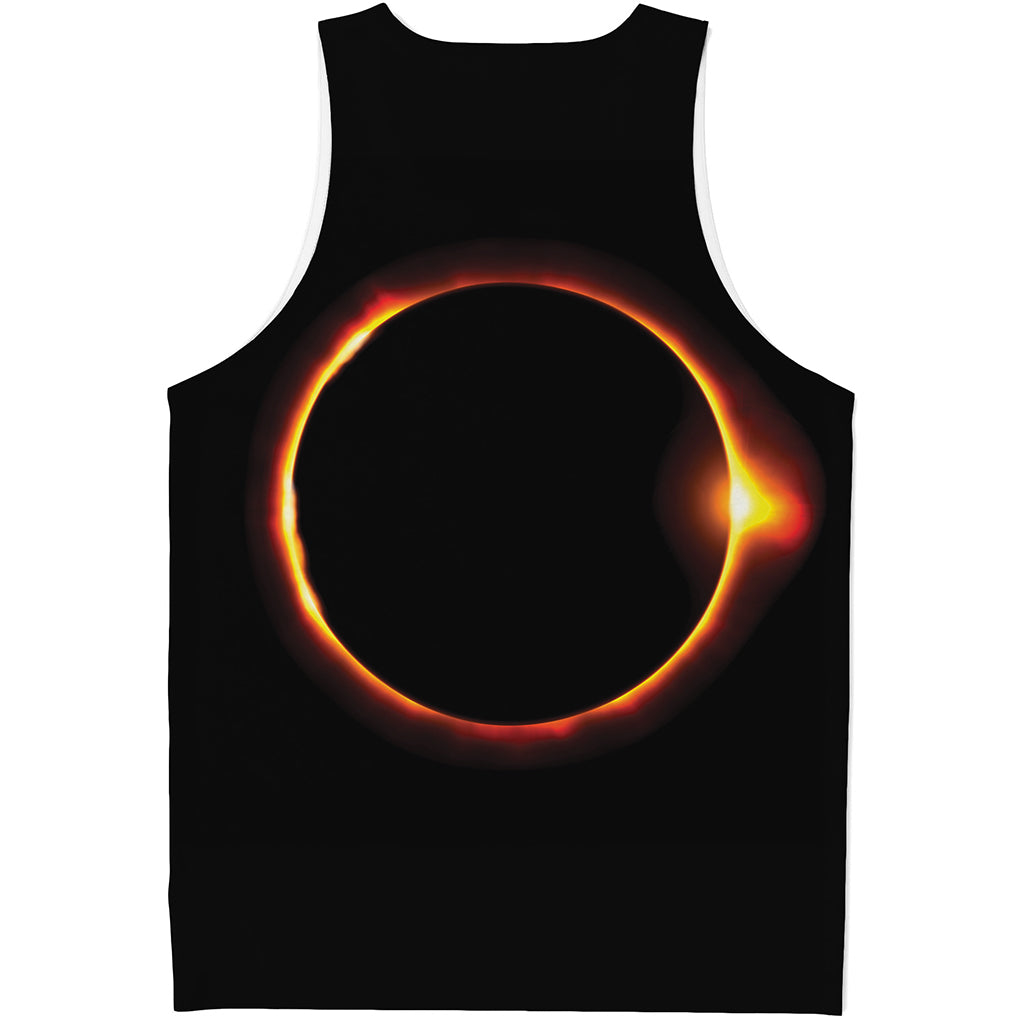 Total Solar Eclipse Print Men's Tank Top