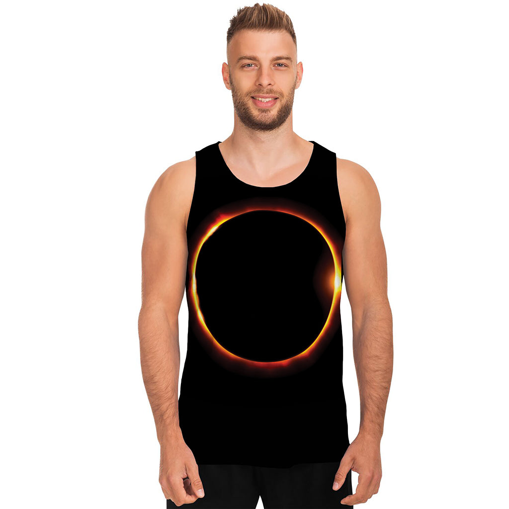 Total Solar Eclipse Print Men's Tank Top