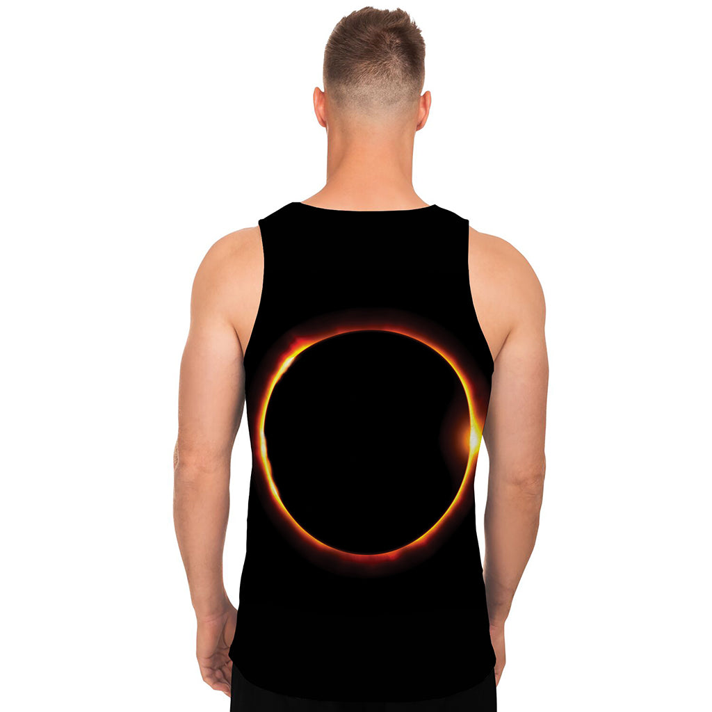 Total Solar Eclipse Print Men's Tank Top