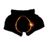 Total Solar Eclipse Print Muay Thai Boxing Shorts