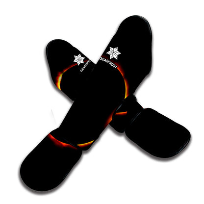Total Solar Eclipse Print Muay Thai Shin Guard