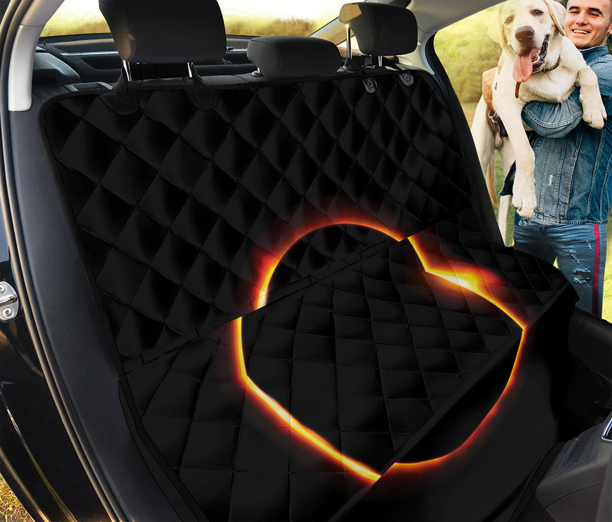 Total Solar Eclipse Print Pet Car Back Seat Cover