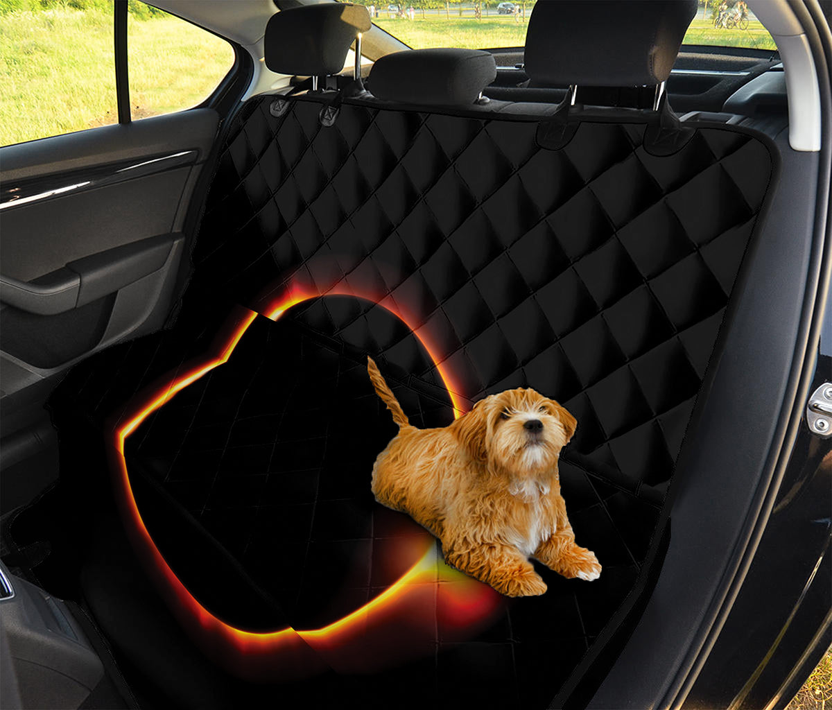 Total Solar Eclipse Print Pet Car Back Seat Cover