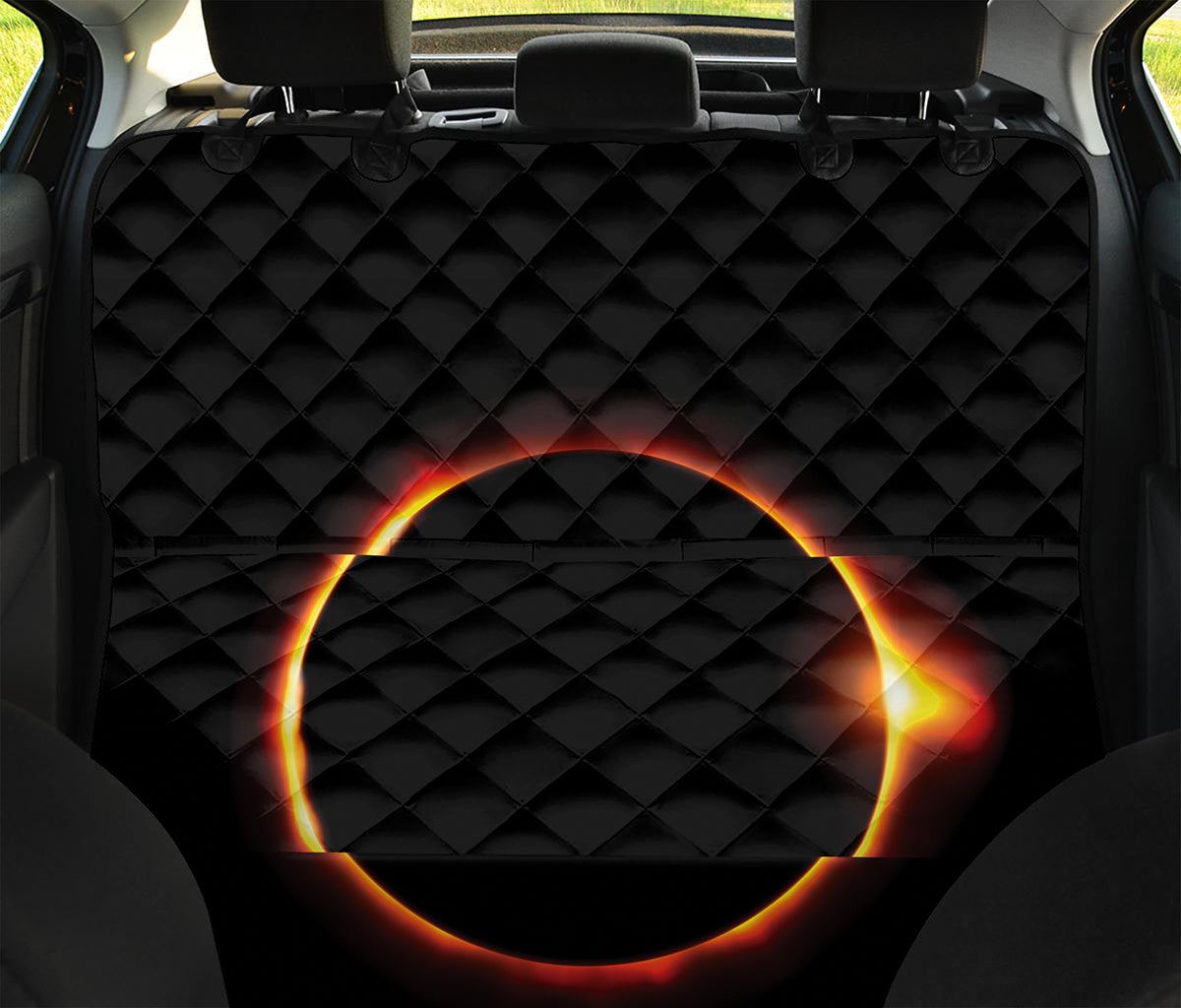 Total Solar Eclipse Print Pet Car Back Seat Cover