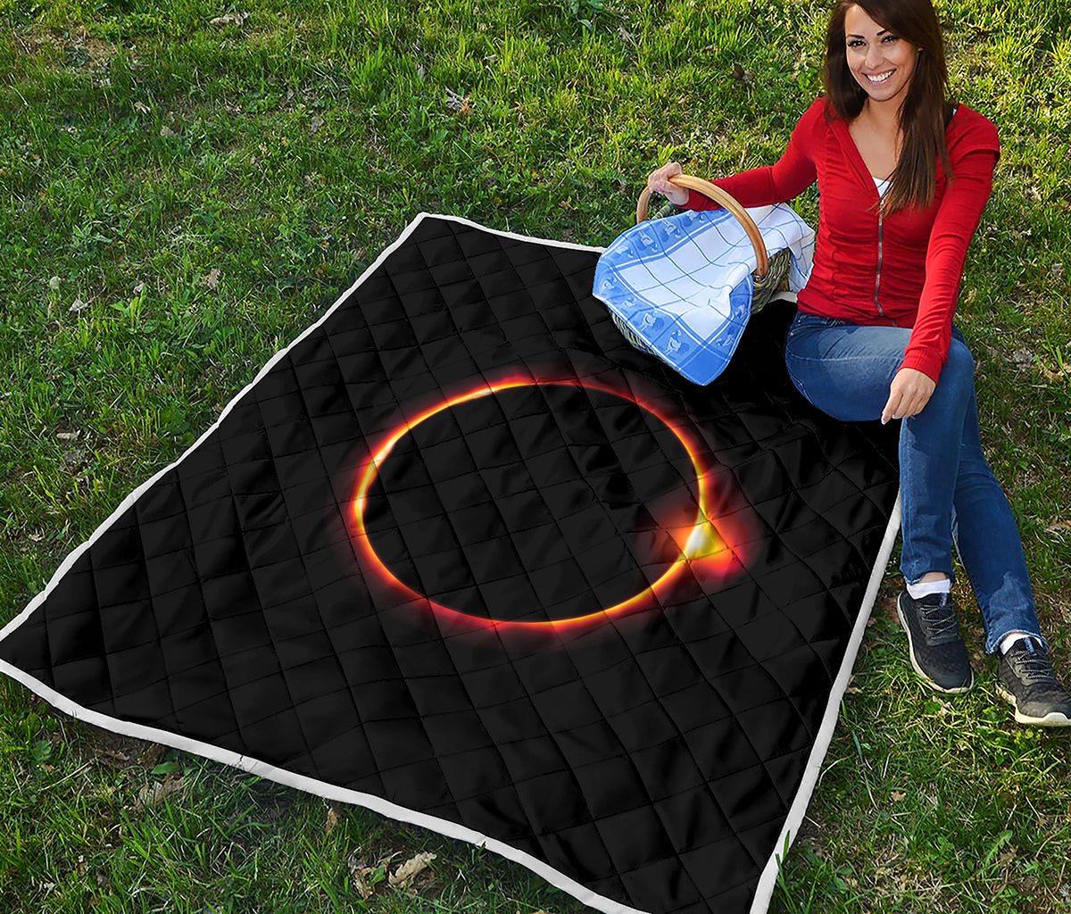 Total Solar Eclipse Print Quilt