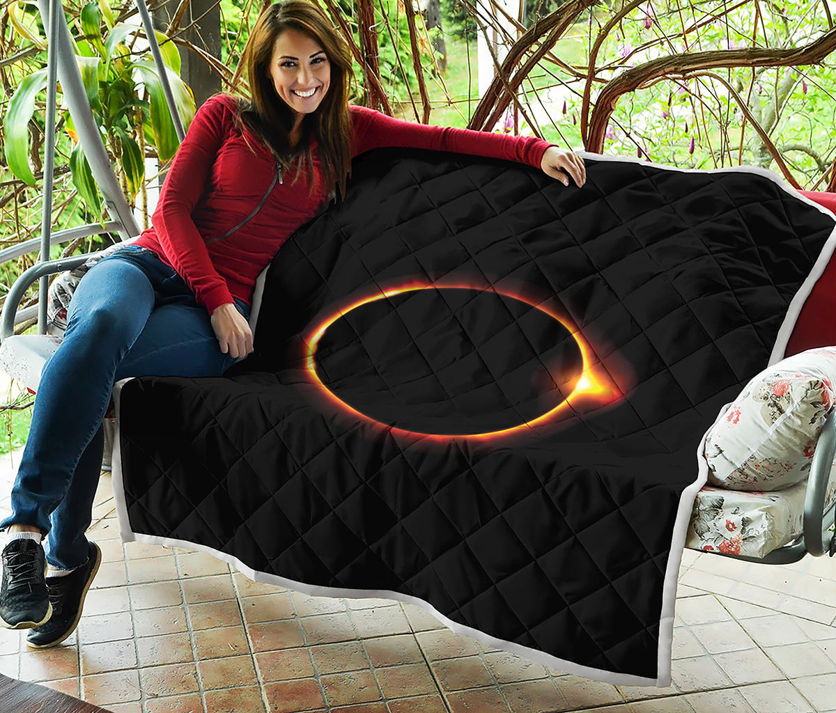 Total Solar Eclipse Print Quilt