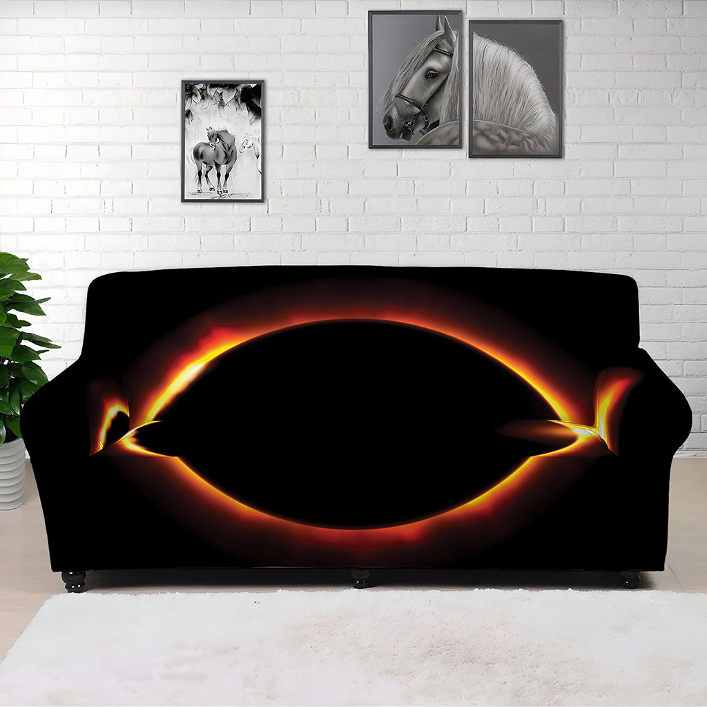 Total Solar Eclipse Print Sofa Cover