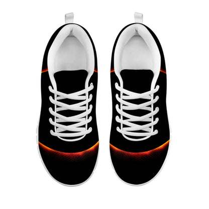 Total Solar Eclipse Print White Sneakers