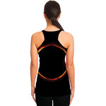 Total Solar Eclipse Print Women's Racerback Tank Top