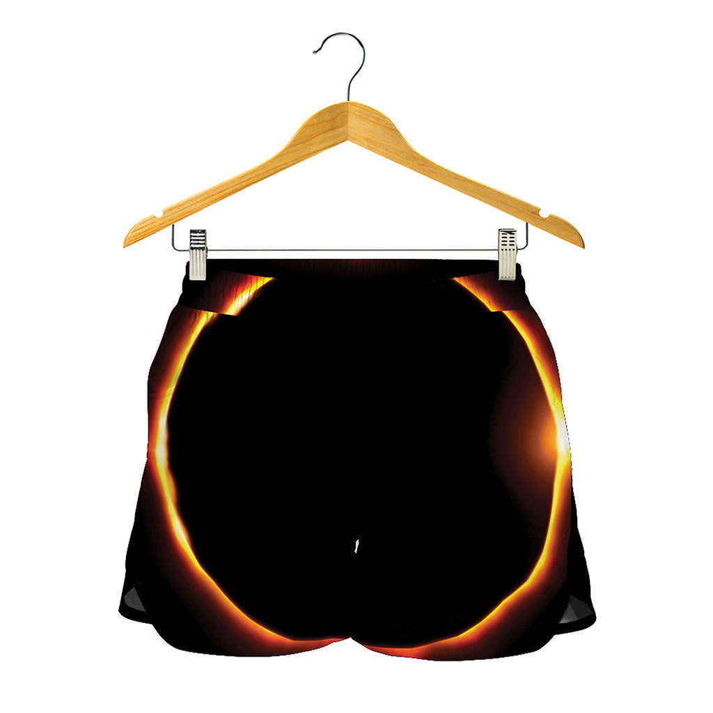 Total Solar Eclipse Print Women's Shorts