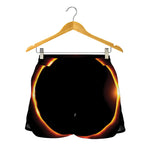 Total Solar Eclipse Print Women's Shorts