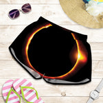 Total Solar Eclipse Print Women's Shorts
