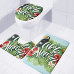 Toucan Aloha Hawaii Print 3 Piece Bath Mat Set