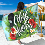 Toucan Aloha Hawaii Print Beach Sarong Wrap