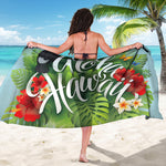 Toucan Aloha Hawaii Print Beach Sarong Wrap