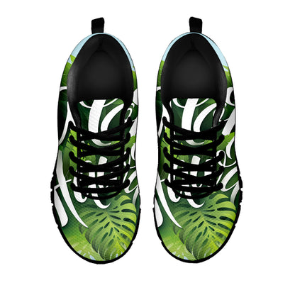Toucan Aloha Hawaii Print Black Sneakers