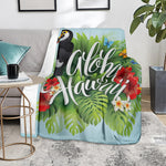 Toucan Aloha Hawaii Print Blanket