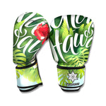 Toucan Aloha Hawaii Print Boxing Gloves
