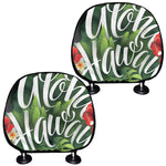 Toucan Aloha Hawaii Print Car Headrest Covers