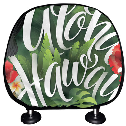 Toucan Aloha Hawaii Print Car Headrest Covers