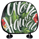 Toucan Aloha Hawaii Print Car Headrest Covers