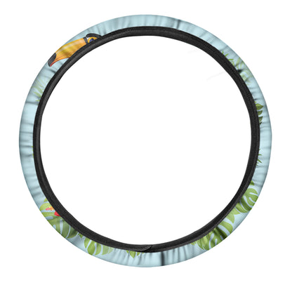 Toucan Aloha Hawaii Print Car Steering Wheel Cover