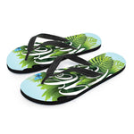 Toucan Aloha Hawaii Print Flip Flops