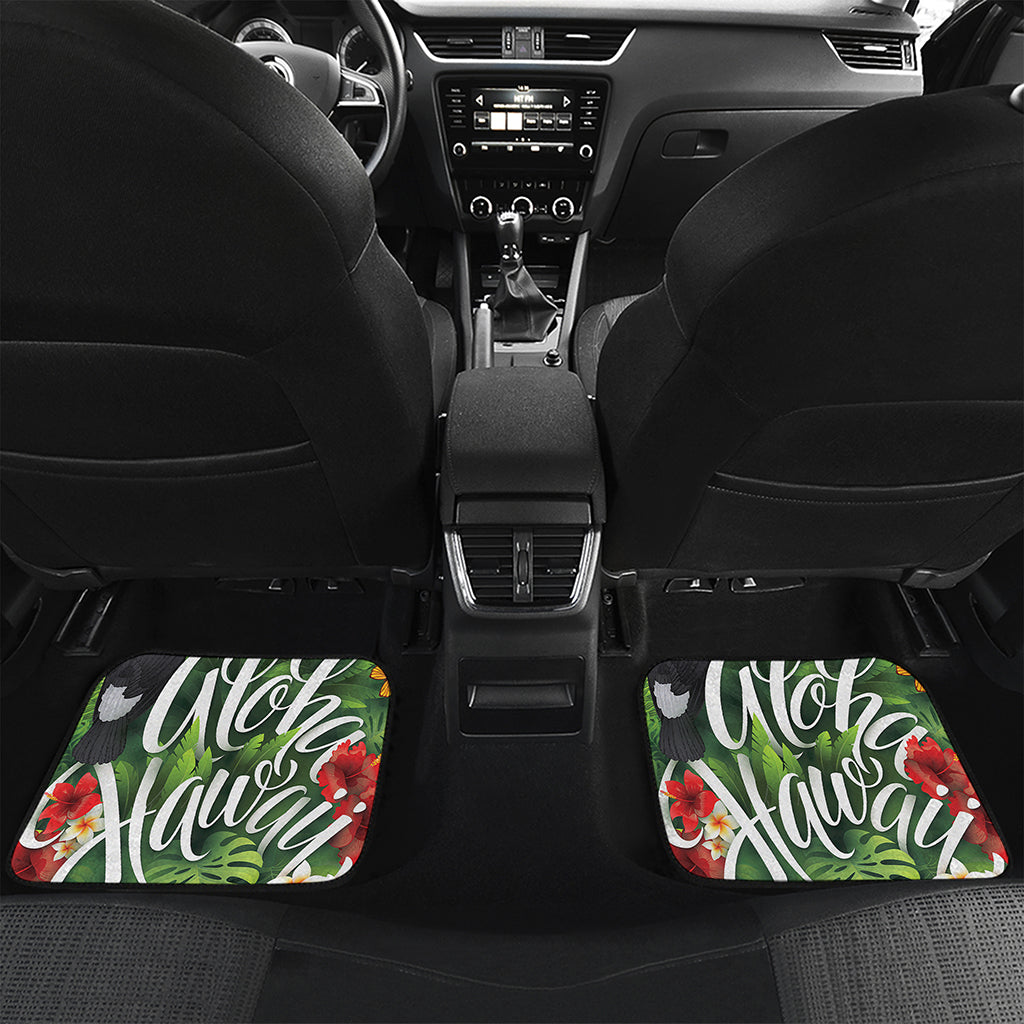Toucan Aloha Hawaii Print Front and Back Car Floor Mats