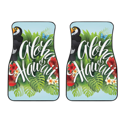 Toucan Aloha Hawaii Print Front Car Floor Mats