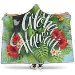 Toucan Aloha Hawaii Print Hooded Blanket