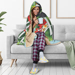 Toucan Aloha Hawaii Print Hooded Blanket