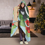 Toucan Aloha Hawaii Print Hooded Blanket