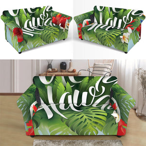 Toucan Aloha Hawaii Print Loveseat Slipcover