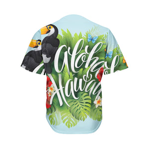 Toucan Aloha Hawaii Print Men's Baseball Jersey