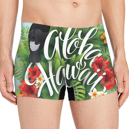 Toucan Aloha Hawaii Print Men's Boxer Briefs