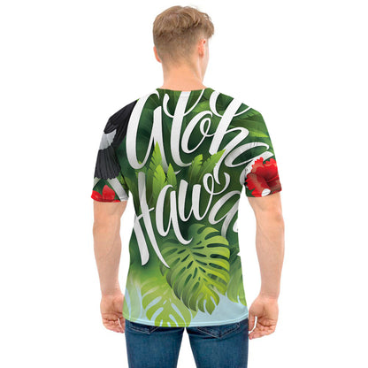 Toucan Aloha Hawaii Print Men's T-Shirt
