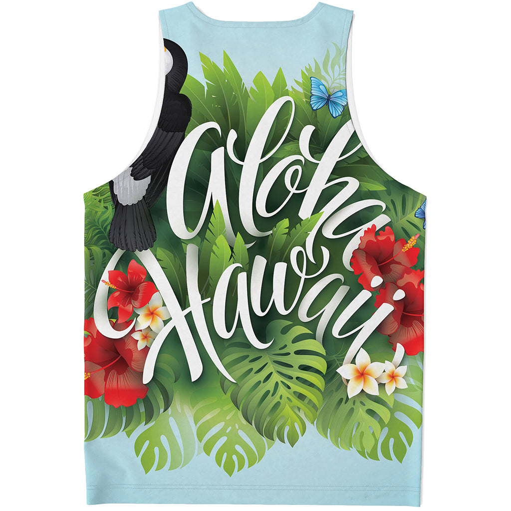 Toucan Aloha Hawaii Print Men's Tank Top