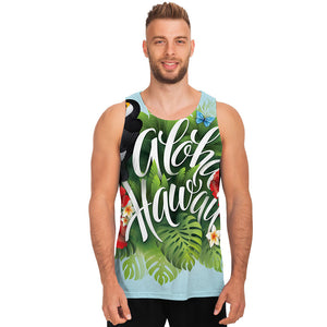 Toucan Aloha Hawaii Print Men's Tank Top