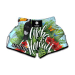 Toucan Aloha Hawaii Print Muay Thai Boxing Shorts