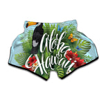 Toucan Aloha Hawaii Print Muay Thai Boxing Shorts