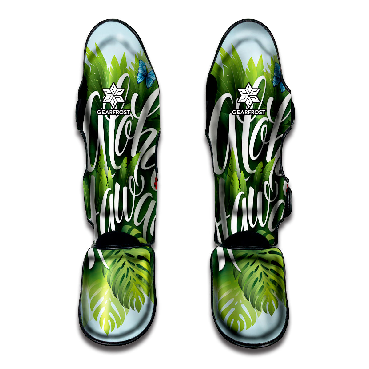 Toucan Aloha Hawaii Print Muay Thai Shin Guard