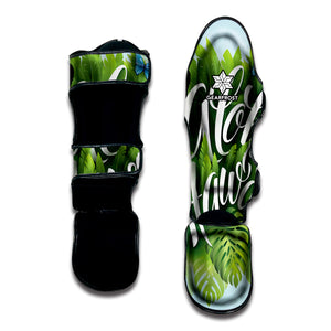 Toucan Aloha Hawaii Print Muay Thai Shin Guard