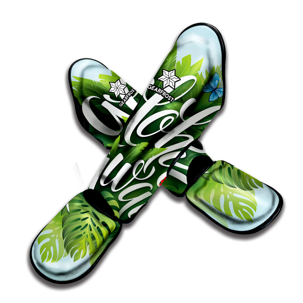 Toucan Aloha Hawaii Print Muay Thai Shin Guard