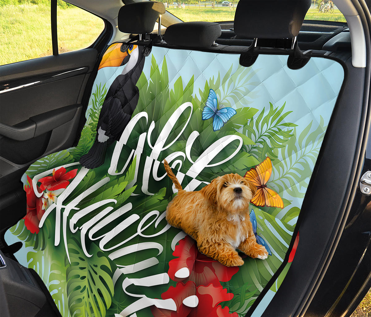 Toucan Aloha Hawaii Print Pet Car Back Seat Cover